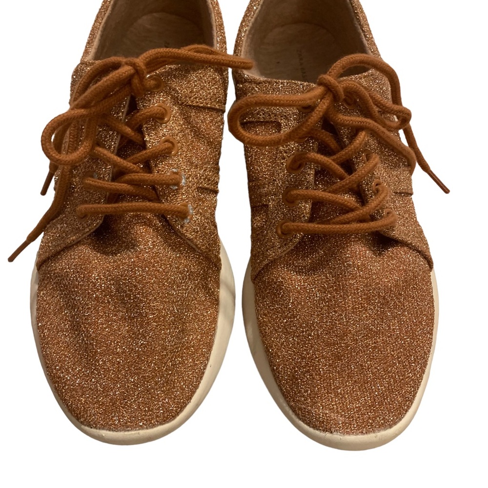 ZARA Copper Glitter Sneakers
